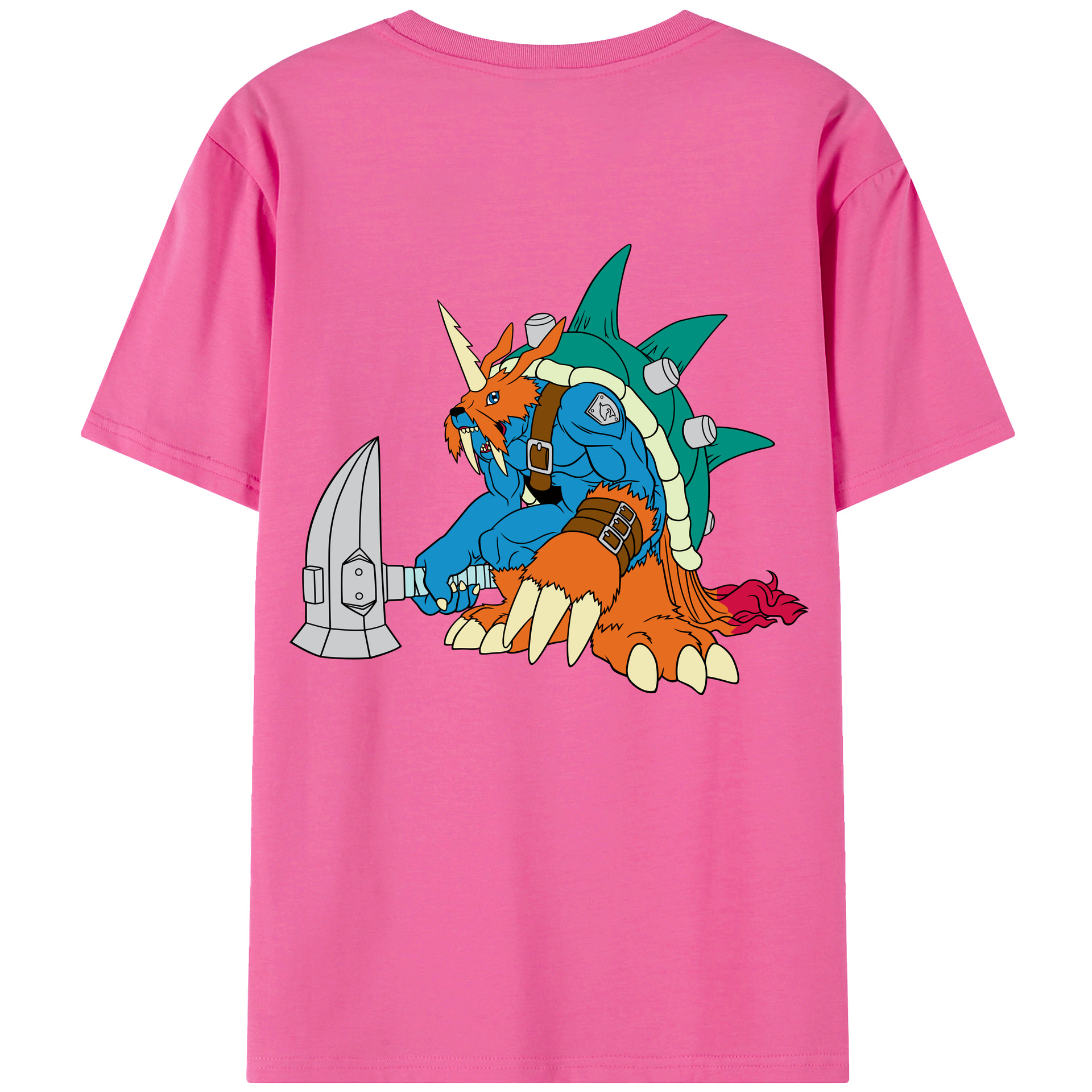 （画像用） Digimon デジタルモンスター/デジモン レディース半袖Tシャツ(バックプリント)